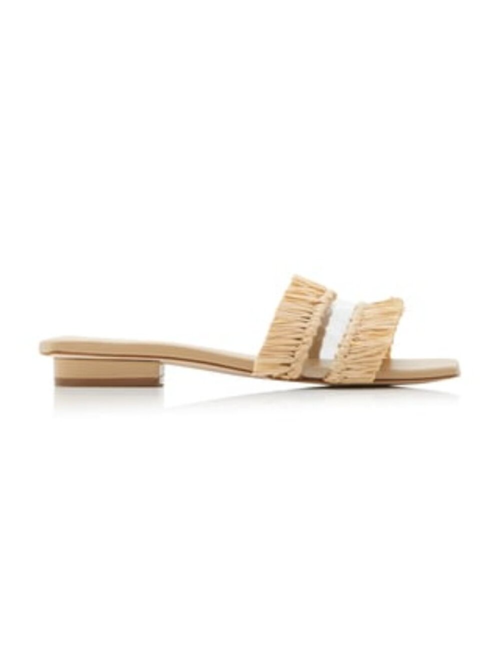 Malfi Straw-Trimmed Pvc Sandals By Cult Gaia | Moda Operandi